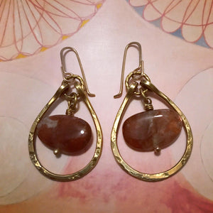 large gemstone earrings