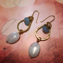 Load image into Gallery viewer, large gemstone earrings
