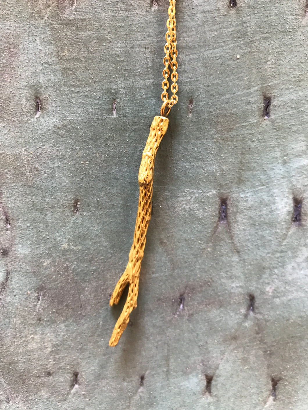 Sonámbulo Jewelry cholla brass necklace