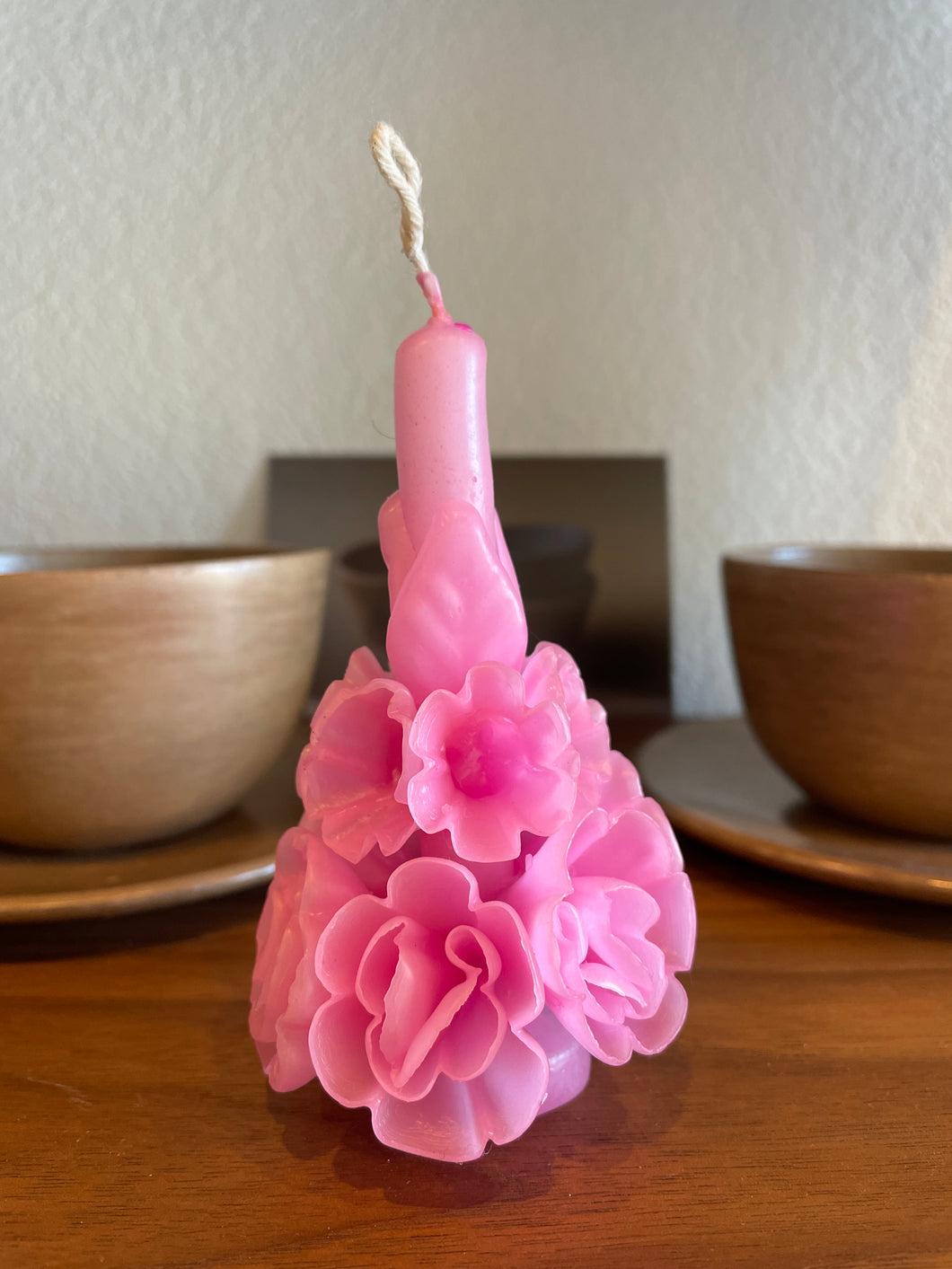 small floral candles